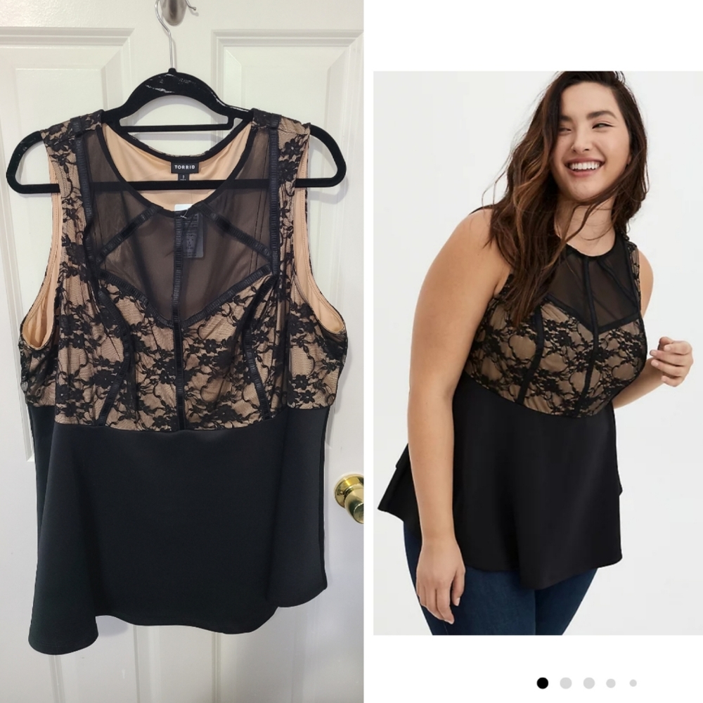 Black and tan top